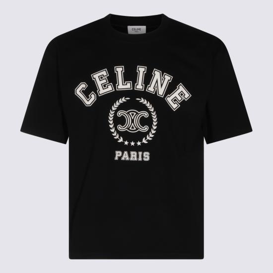 26FW 셀린느 반팔 티셔츠 RX0WP1242 38AW BLACK - CELINE