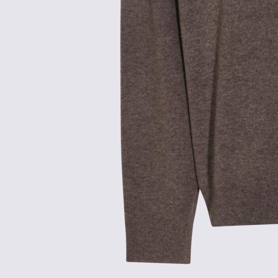 26FW 아크네 스튜디오 스웨터 B60388 AHS BROWN MELANGE - ACNE STUDIOS
