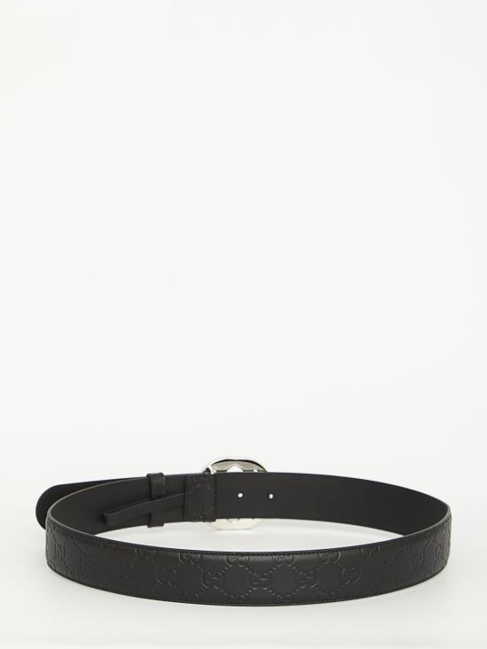 26FW 구찌 가죽 벨트 411924 BLACK - GUCCI
