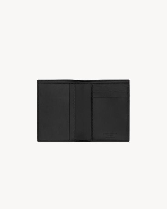 26SS 생로랑 그랑 드 뿌드르 엠보스드 레더 파리 크레딧 카드 지갑 668726BTY0N 1000 NERO - SAINT LAURENT