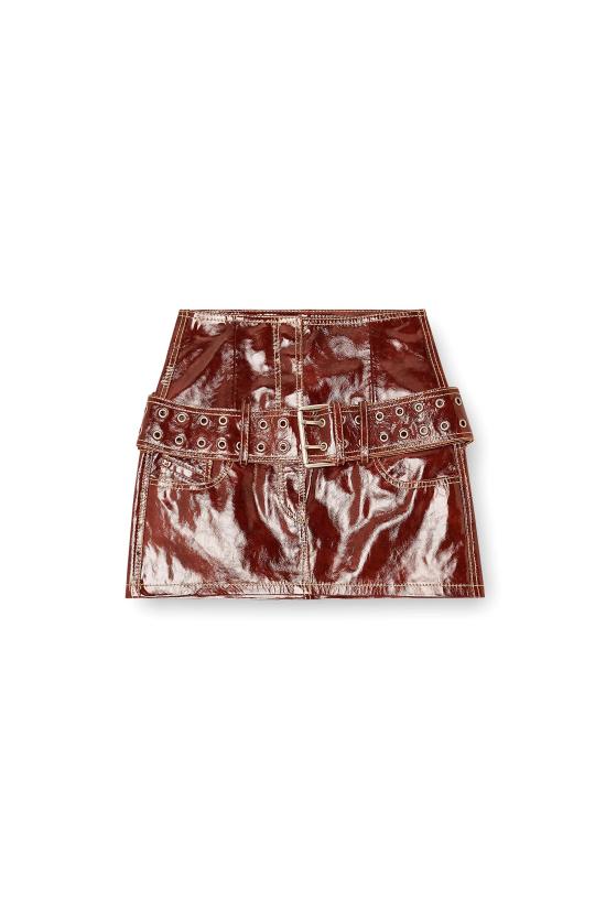 26FW 디젤 숏 스커트 A221740SIBQ 77Q BROWN