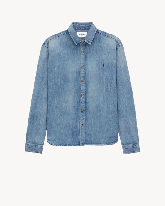 26SS 생로랑 데님 셔츠 862246Y29YA 4428 HORIZON BLUE