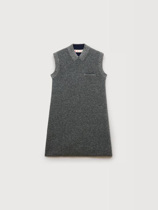 26FW 마르니 숏 원피스 ABMD0292Q0UFH556 00N77 DARK GREY