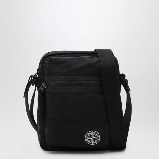 26FW 스톤 아일랜드 코티드 나일론 메탈 에코닐 크로스바디백 S159200015S0251 Black