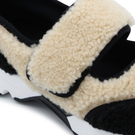 26FW 마르니 스니커즈 SNZW020602 P9282ZO559 BEIGE BLACK - MARNI