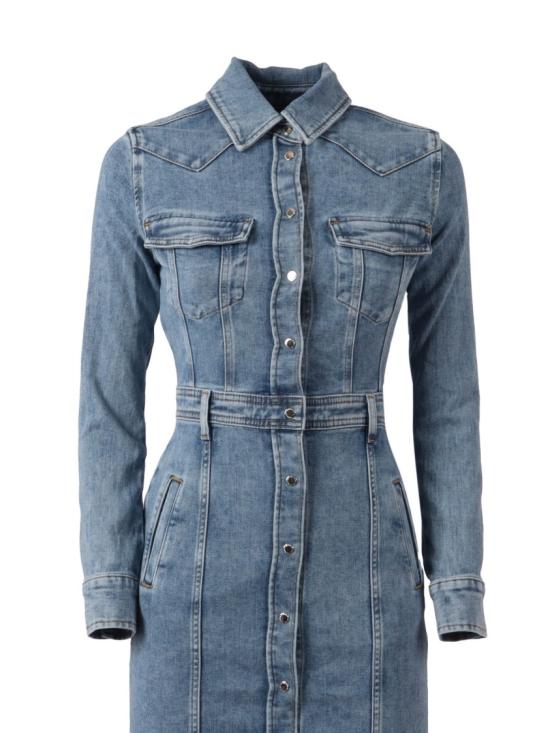 25FW 세븐포올맨카인드 데님 원피스 JSLLR510MS Blue - 7 FOR ALL MANKIND