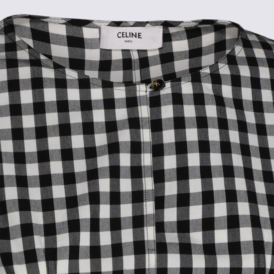 26FW 셀린느 롱 원피스 RR0LZ3R49 38IV NOIR IVOIRE - CELINE