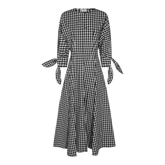 26FW 셀린느 롱 원피스 RR0LZ3R49 38IV NOIR IVOIRE