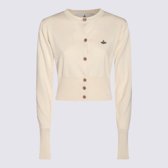 26FW 비비안웨스트우드 베아 크롭드 가디건 1803002U Y001VA405 DOVE WHITE - VIVIENNE WESTWOOD