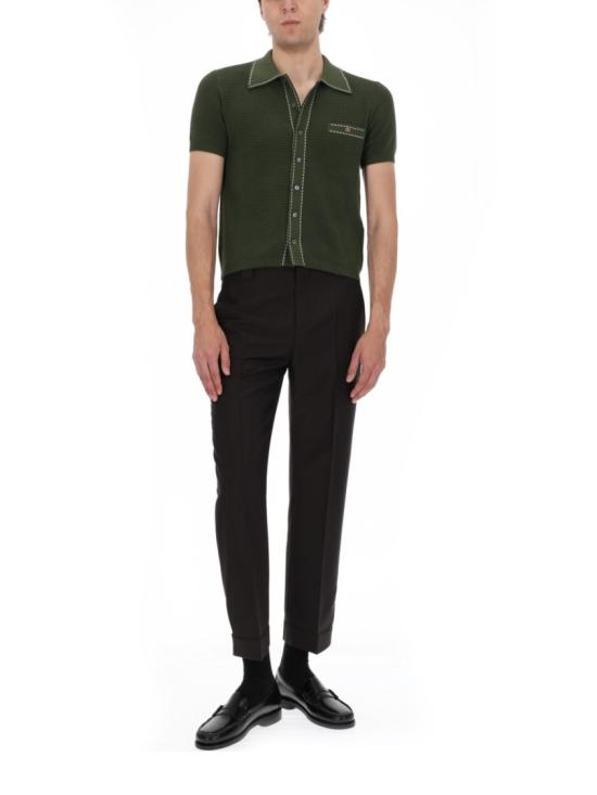 26SS 베르사체 반팔 셔츠 1023554 1A174071GM10 Green - VERSACE