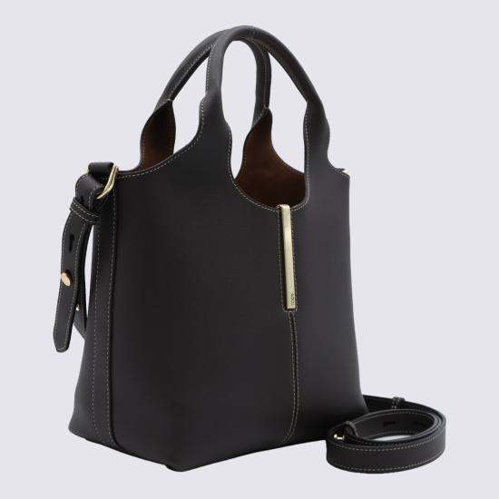 26FW 토즈 레더 미니 토트 쇼핑백 XBWEBRF0100 UBL783E PALISSANDRO MARRONE - TODS