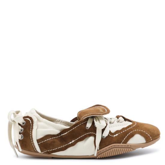 26FW 아크네 스튜디오 스니커즈 AD0941 DZ2 OFF WHITE BROWN - ACNE STUDIOS