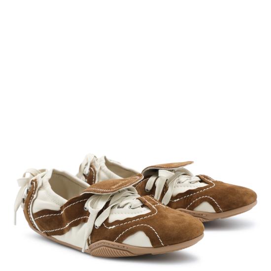 26FW 아크네 스튜디오 스니커즈 AD0941 DZ2 OFF WHITE BROWN - ACNE STUDIOS