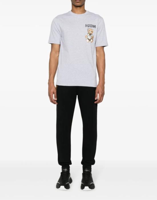 25FW 모스키노 반팔 티셔츠 ZZV071602411485 Grey - MOSCHINO