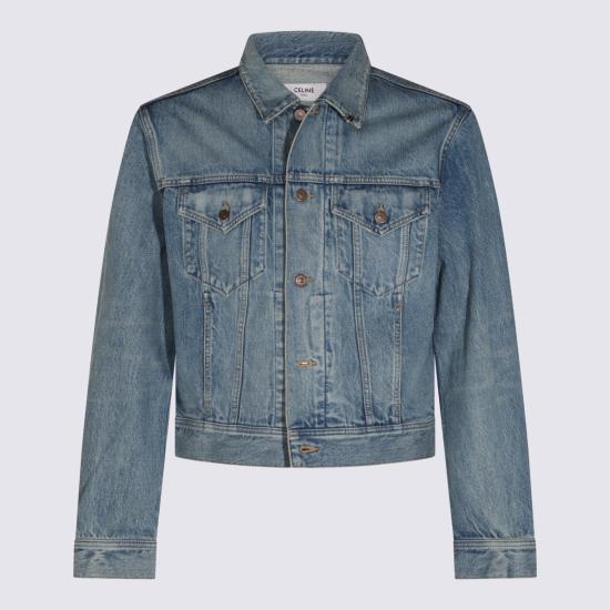 26FW 셀린느 데님 자켓 RV19V930F GDO5 LIGHT BLUE - CELINE