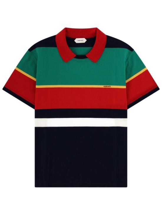 26SS 베르사체 폴로 티셔츠 1024579 1A178906G870 Multicolor