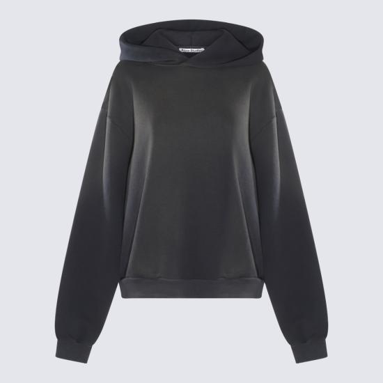 26FW 아크네 스튜디오 로고 후드 스웨터 CI0136 900 BLACK - ACNE STUDIOS