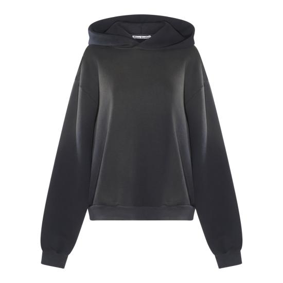 26FW 아크네 스튜디오 로고 후드 스웨터 CI0136 900 BLACK