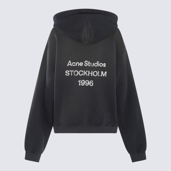 26FW 아크네 스튜디오 로고 후드 스웨터 CI0136 900 BLACK - ACNE STUDIOS