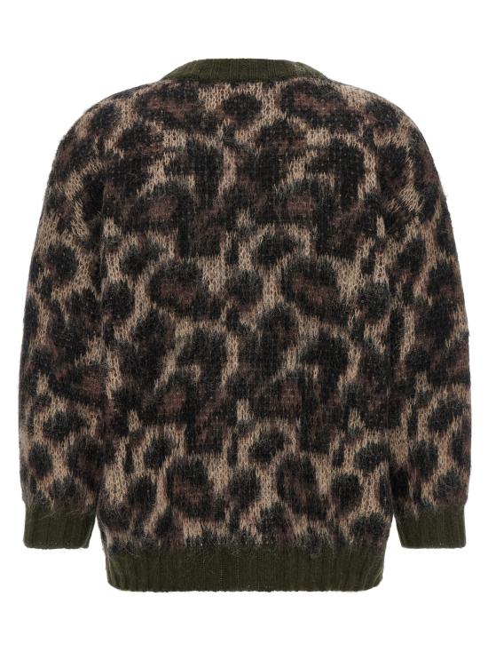 26FW 알13 가디건 R13WY198Y300BBROWNLEOPARDMOHAIR - R13