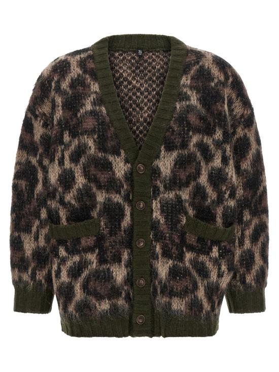 26FW 알13 가디건 R13WY198Y300BBROWNLEOPARDMOHAIR