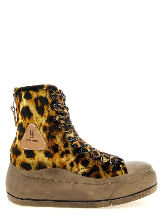 26FW 알13 스니커즈 R13S5037S280ZYELLOWVELVETLEOPARD