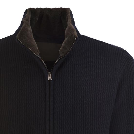 26FW 에르노 니트웨어 MC00058UR BLUE - HERNO