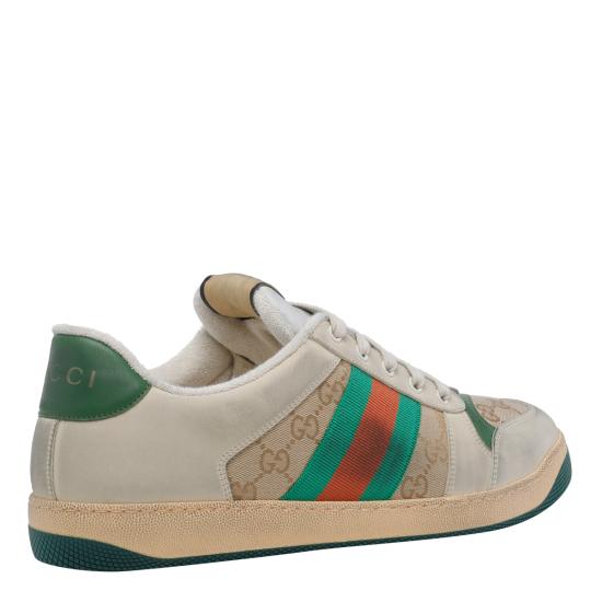 26FW 구찌 스크리너 GG 캔버스 디스트레스드 스니커즈 546551 9Y9209666 Beige - GUCCI