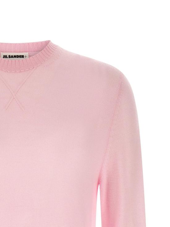  질샌더 가디건 질 샌더 버진 울 스웨터 핑크 - JIL SANDER