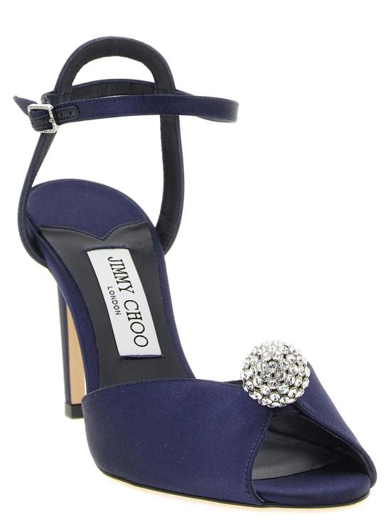 지미추 샌들 사코라 스틸레토 힐  블루 - JIMMY CHOO
