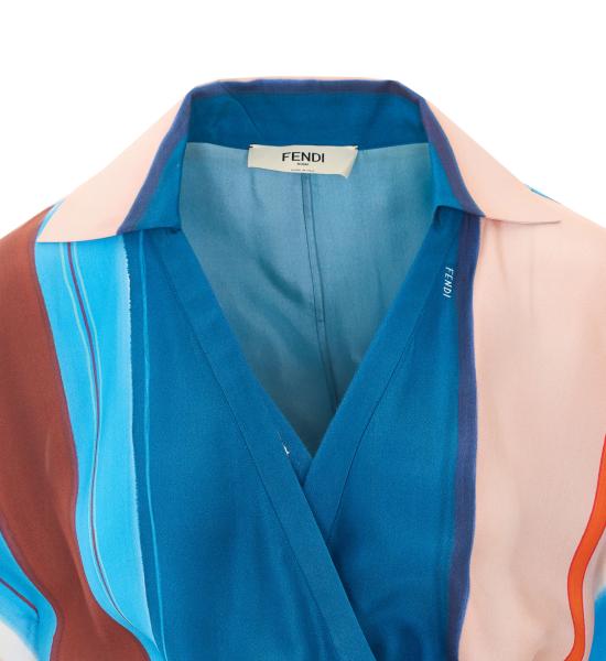 26FW 펜디 미디 원피스 FDD611 AMETF1WXC Multicolor - FENDI