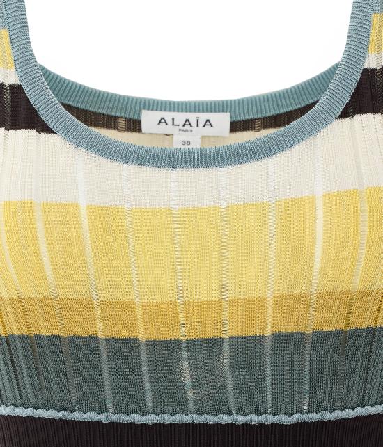 26FW 알라이아 미디 원피스 AA9R3100K266D 908 Multicolor - ALAIA