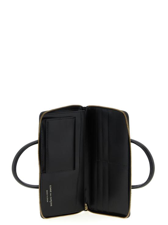  꼼데가르송 지갑 Comme Des Garçons 소가죽 카드홀더 블랙 - COMME DES GARCONS