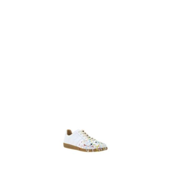 26SS 마르지엘라 스니커즈 메종  송아지 가죽 보스 타우러스 로우탑 - MAISON MARGIELA