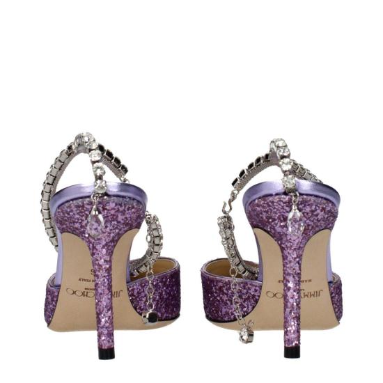  지미추 샌들 사에다 85 스틸레토 힐  퍼플 - JIMMY CHOO