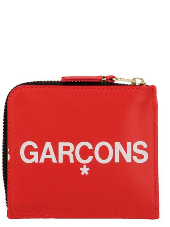  꼼데가르송 지갑 Comme Des Garçons 소가죽 카드홀더 레드 - COMME DES GARCONS