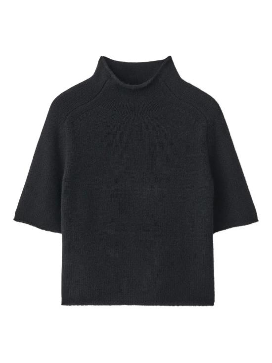 26FW 리사 양 긴팔 티셔츠 2025150BLACK