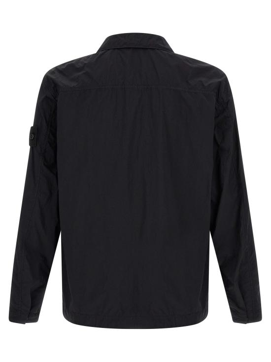 26FW 스톤 아일랜드 셔츠 배지  고스트 와 블라우스 블랙 - STONE ISLAND