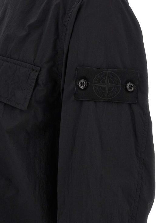 26FW 스톤 아일랜드 셔츠 배지  고스트 와 블라우스 블랙 - STONE ISLAND