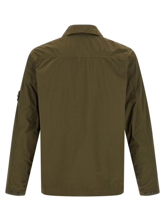 26FW 스톤 아일랜드 셔츠 배지  고스트 와 블라우스 그린 - STONE ISLAND