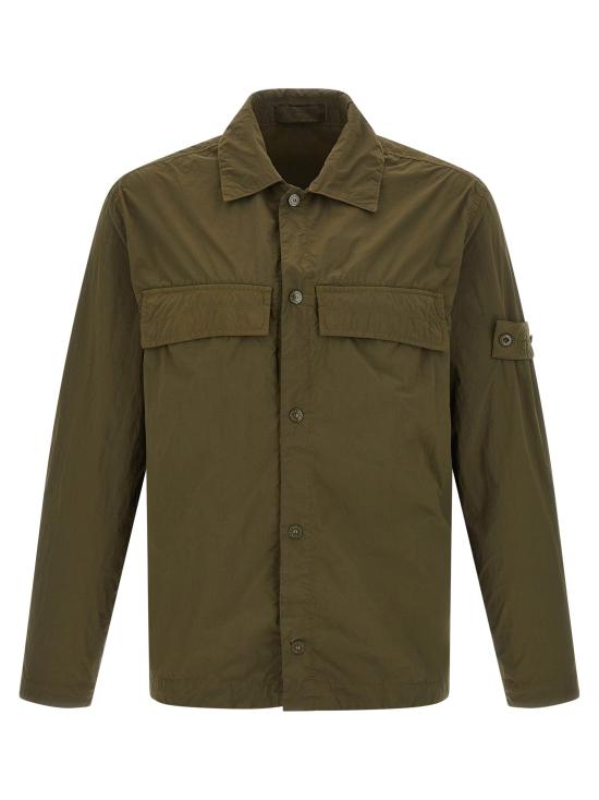26FW 스톤 아일랜드 셔츠 배지  고스트 와 블라우스 그린