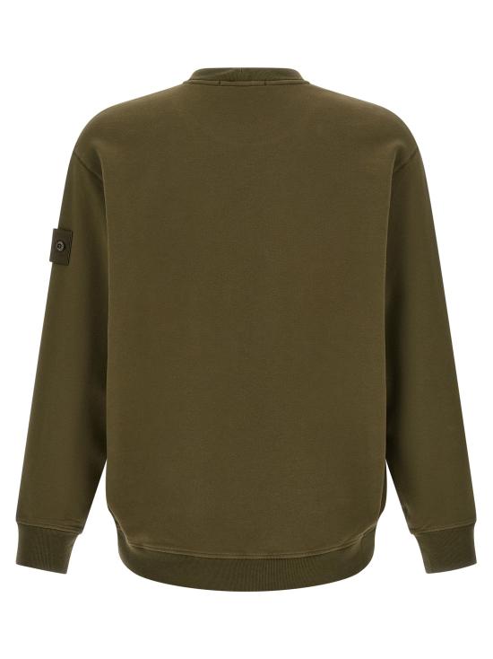 26FW 스톤 아일랜드 긴팔 티셔츠 배지  고스트 스웨트셔츠 그린 - STONE ISLAND
