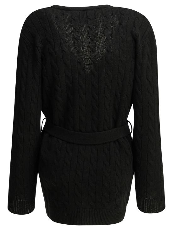 26FW 발렌티노 가라바니 니트웨어 캐시미어 케이블 니트 가디건  블랙 - VALENTINO GARAVANI