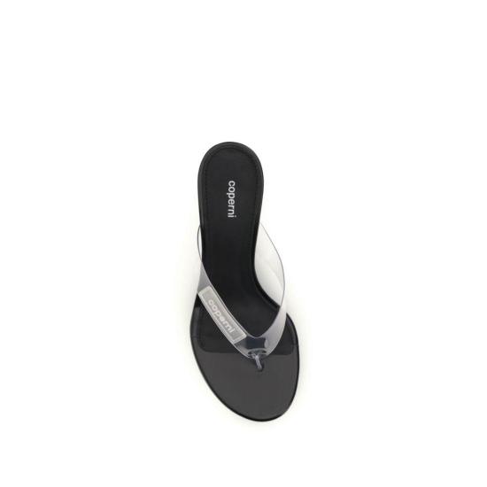  코페르니 샌들 PVC 웨지 플립플롭  블랙 - COPERNI
