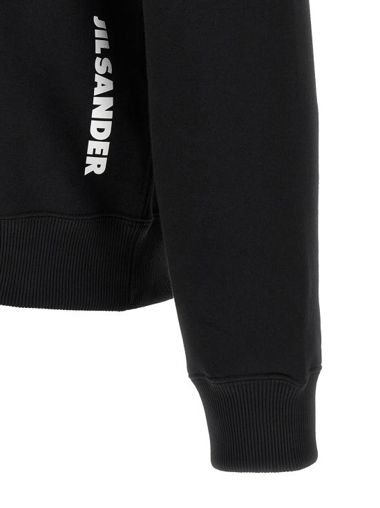 26FW 질샌더 긴팔 티셔츠 면 후드티 블랙 - JIL SANDER