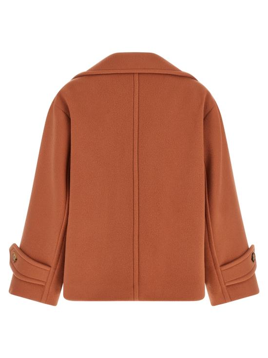 26FW 끌로에 패딩 더블 브레스트 코트  재킷 핑크색 - CHLOE