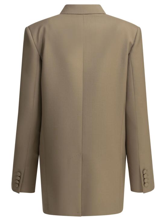 26FW 발렌티노 가라바니 아우터 모헤어 블레이저 재킷 및 코트 베이지 - VALENTINO GARAVANI