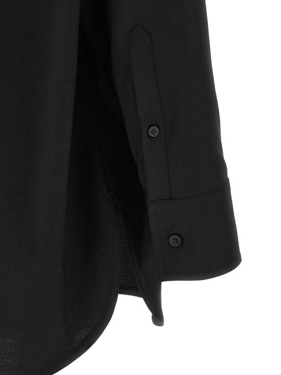  MM6 메종마르지엘라 블라우스 Mm6 메종 마르지엘라 폴리에스터  블랙 - MM6 MAISON MARGIELA