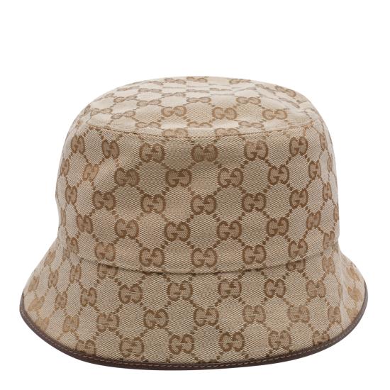26FW 구찌 GG 코튼 캔버스 버킷 햇 875740 4HBJS9664 Beige