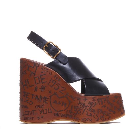 26FW 끌로에 샌들 CHC24A02YLU 001 Black